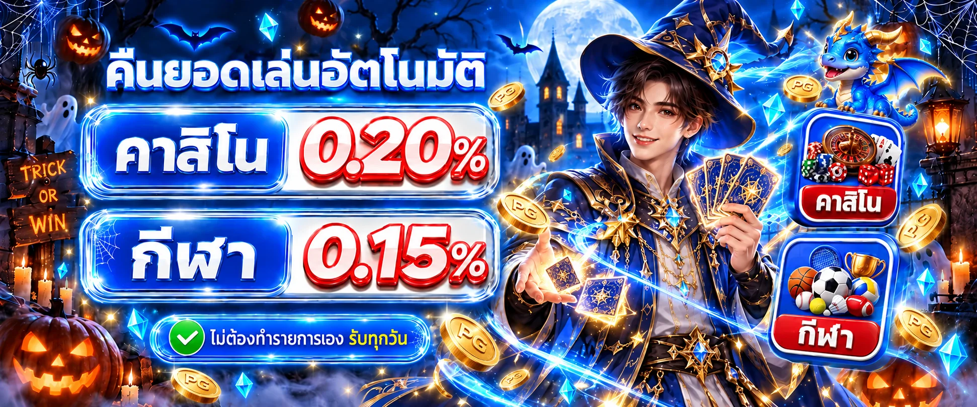 SIX19 คาสิโนและกีฬาพร้อมข้อมูลคืนยอดอัตโนมัติ